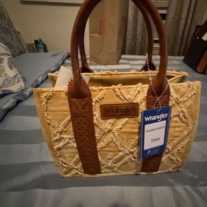 Wrangler Tan and Brown Women's Tote